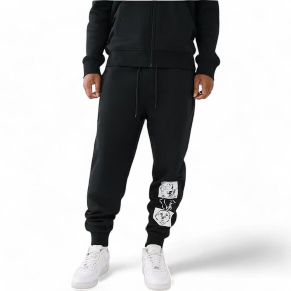 True Religion 2 PC Sweatsuit Mens Size XL Fleece Tracksuit Outfit Gift Set NWT - Picture 5 of 10